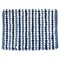 Contemporary Home Living 21" x 34" Navy Blue Striped Microfiber Bath Mat